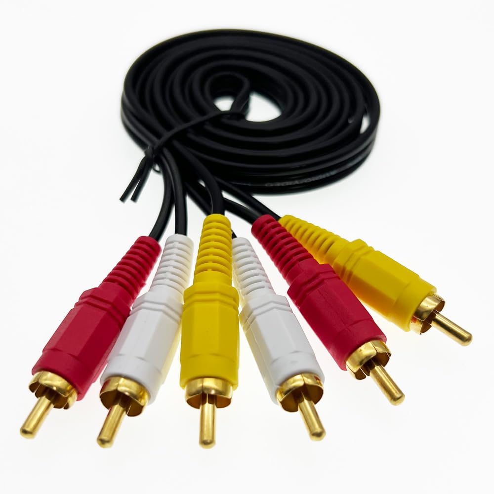 Amazon | Hjiopkul 3RCA〜3RCA AVケーブル1.35メートル3 RCA端子(オス